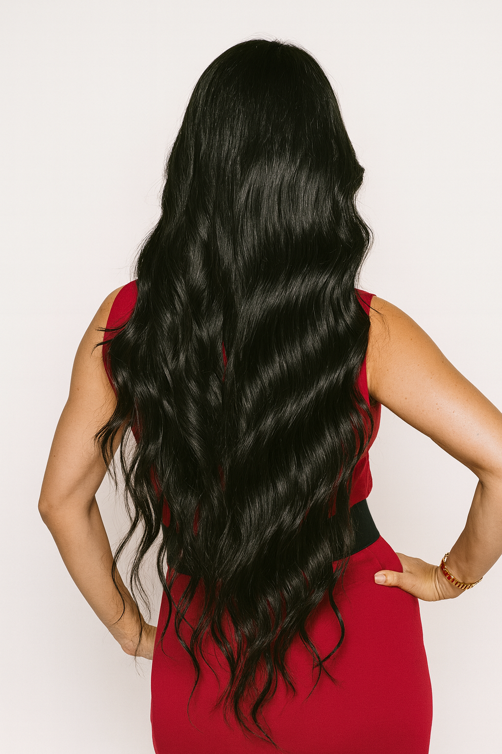 Clip-In, 100 Grs Human hair (7 pcs set) - Black