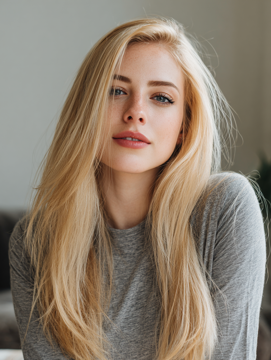 Clip-In, 100 Grs Human hair (7 pcs set) - #613 Blond