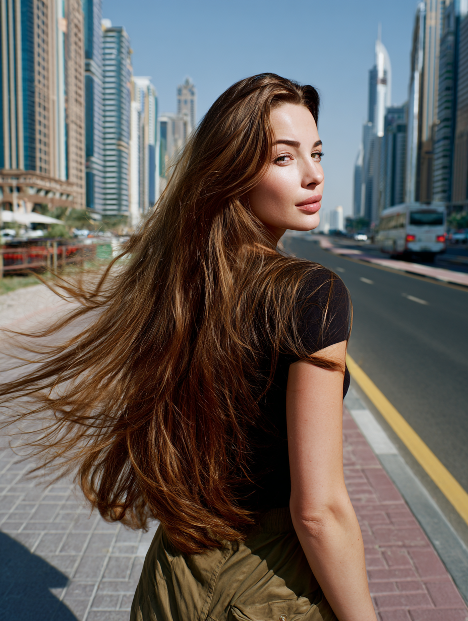 Clip-In, 100 Grs Human hair (7 pcs set) - #8 Brown