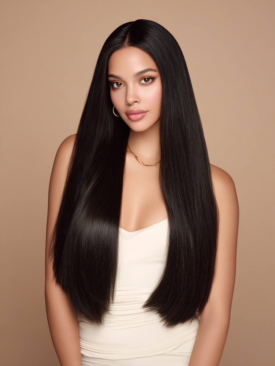 Machine Weft Natural Black