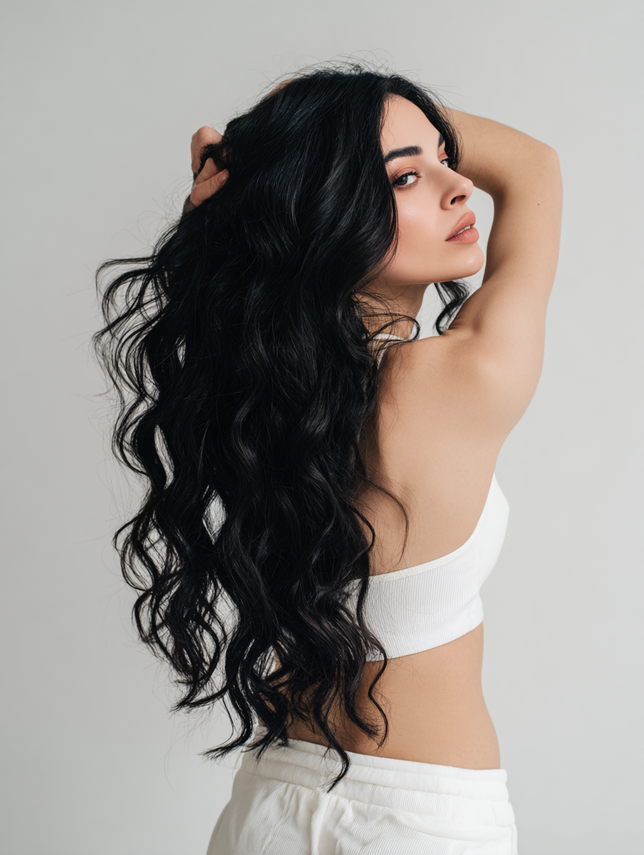 Machine Weft Natural Black